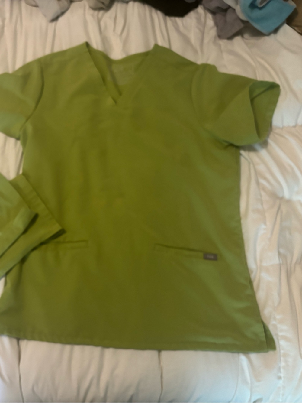 Fig scrub top- Matcha
